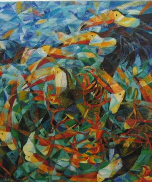 "Tucanes"
Eitempera auf Leinwand
70x80
2004